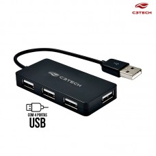 Hub USB 2.0 4 portas HU-220BK C3 Tech